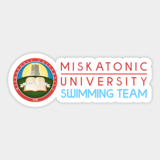 Miskatonic University Swimming Team Sticker